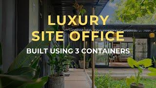 Used 3 Shipping Containers to Build This Luxury Marketing Office | The Habitainer