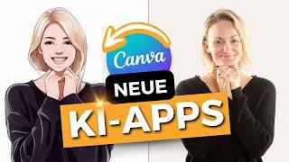 NEUE KI-APPS in Canva  Verwandle deine FOTOS in CARTOONS, oder kreiere deine eigenen Emojis