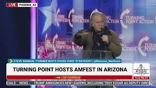 FULL SPEECH: Steve Bannon Speaks at TPUSA's America Fest Conference: Day One - 12/19/24