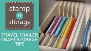 Travel Trailer Craft Storage Tips