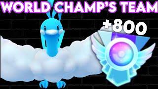 I gained 800 ELO IN ONE DAY with the *NEW* World Champions Favorite Climbing Team | Pokémon GO PvP