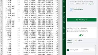 Get FTX data in Excel and Google Sheets - Markets