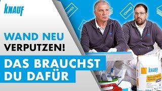 Alte Wand neu verputzen: Diese Werkzeuge & Materialien brauchst du