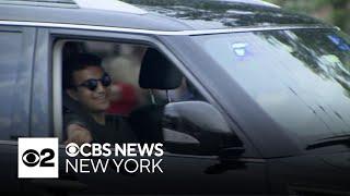 See the moment Edan Alexander arrives back in his hometown of Tenafly, N.J.