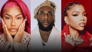 burna boy and Chloe baliley love up in Nigeria