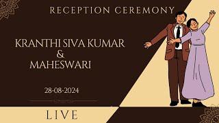 KRANTHI & MAHESWARI RECEPTION || CAMART PHOTOGRAPHY ||Live Stream||