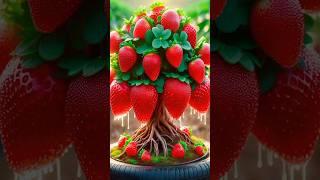 The best & 99% successful method for growing and planting strawberry trees from the shoots. #garden