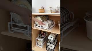 Keep your kitchen tidy with these cabinet organizers #curiosityexpress