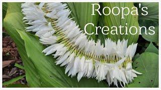 Flower Garland: Plaiting the Star Jasmine | Roopa's Creations