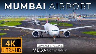 30 Minutes of Plane Spotting at Mumbai Airport | MEGA Compilation | 2024 [4K]