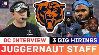 3 COACHES HIRED Bears Building Juggernaut Staff w/Antwaan Randle El, Al Harris, + OC Interview