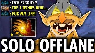 THIS IS HOW TOP 1 TECHIES SOLO OFFLANE with Midas Crazy FARMING SPEED FULL GAME | Techies Official