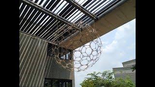 A 10 feet Geodesic Ball from Bamboo, raised by CCL-IITGN ft. Foundation Program 2019