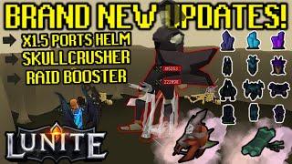 HUGE UPDATES ON THE #1 CUSTOM RSPS! | NEW SOLO BOSS, RAID BOOSTER, X1.5 PORTS HELM & MORE - Lunite