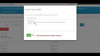 Cancel Order By Customer - OpencartTools