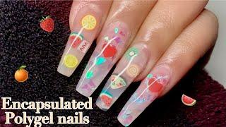 How To: Polygel Fruit Nails using @MakarttOfficial polygel kit | Nails by Kamin