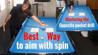 Aiming when spin induced throw is involved /best pool drills