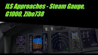 X-Plane ILS approach | Zibo 737, Cessna 172, Robin DR401