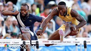 Grant Holloway posts FOURTH-FASTEST 110m hurdles EVER to earn second Paris berth | NBC Sports