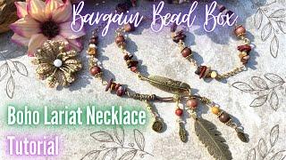 Boho Lariat Necklace Tutorial - Bargain Bead Box - October