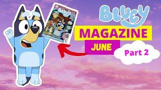 ‼️ BLUEY Magazine - June Issue Part 2  | Bluey Books & Crafts | Disney Jr | ABC Kids