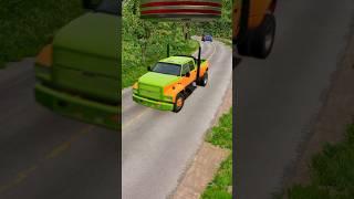 Epic Giant Bollard Vs Mix Color Dala Crashes #beamngcarcrash #beamngcrashes #shorts