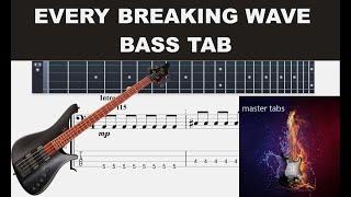 EVERY BREAKING WAVE #u2 # |GuitarBass Tab|TUTORIAL#Mastertabs#BestFreeYoutubeMusic# #bonovox #bass