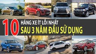 Top 10 hãng xe ít lỗi nhất sau 3 năm sử dụng, theo J.D. Power | TIPCAR TV