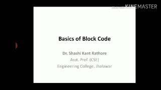 Basics of Block Code