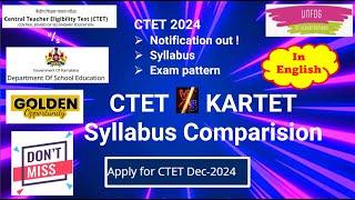 CTET v/s KTET - Syllabus analysis - GOLDEN CHANCE (get easy eligible for #gpstr) #ctetsyllabus2024