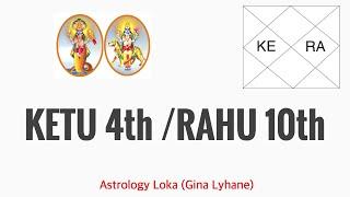 NEW INSIGHTS! KETU 4TH HOUSE/RAHU 10TH HOUSE