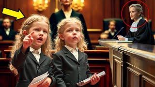 Seven-year-old twins stun the judge with their legal brilliance, shocking the entire courtroom!