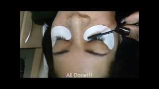 Watch me apply individual MINK eyelash extensions