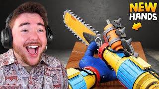 DISCONTINUED HANDS MOD!!! (Chainsaw, Boxing, Brick) | Poppy Playtime Chapter 4 Gameplay (Mods)