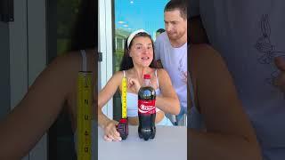 Giant Coca Cola vs Small Coca Cola  #shorts #khamitovy #martaandrustam