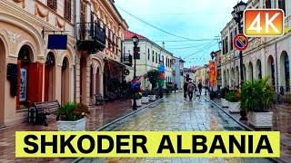 SHKODER, ALBANIA  DRIVING REAL-TIME 2024 RAINY DAY ️