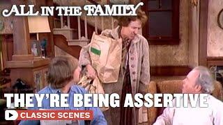 Edith And Mike Stand Up To Archie | All In The Family