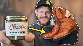 Using the Leather Balm from Chisos Boots