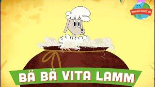 Bä bä vita lamm - Animerad Barnplaneten Video