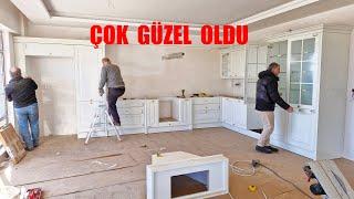 SEYİT KARDEŞİMİN MUTFAK DOLAPLARININ KURULUMU BİTTİ ÇOK ÇOK SÜPER OLDU