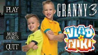 Granny 3 - Vlad And Niki Mod Bridge Escape Full Gameplay