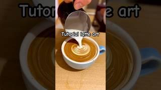 Tutorial latte art easy #latteart #tutoriallatteart #coffee #tropicalbasecamp #barista #coffeelover