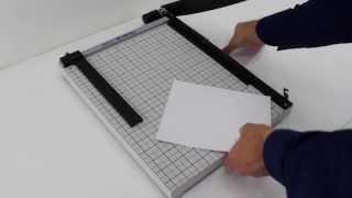 How To Use The Akiles OffiTrim Plus 1518 Guillotine Paper Cutter.