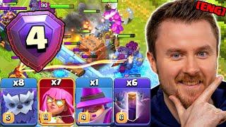 RANK 4 GLOBAL uses MASS YETI and SUPER ARCHERS with BATS (Clash of Clans)