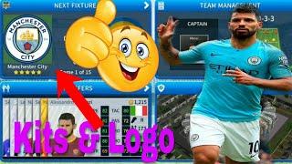 How To Create Manchester City Team Kits & Logo | Dream League Soccer 2019