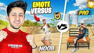 Noob Vs Pro Emote  Expensive Emote Challenge Who Will Win? - Garena Free Fire