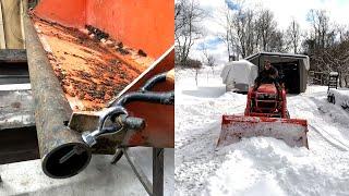 Homemade tractor attachment  for snow removal NOT GRAVEL