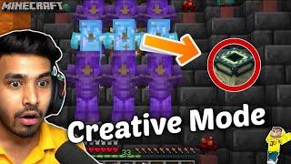 TECHNO GAMERZ USE CREATIVE MODE IN MINECRAFT I TECHNO GAMERZ I UJJWAL GAMING