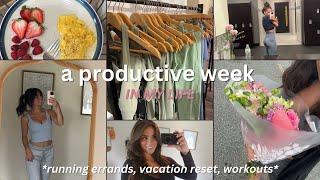 a productive week in my life | reset, workouts, errands & coffee