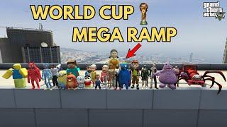 Shinchan and franklin WORLD CUP MEGA RAMP Challenge in GTA 5